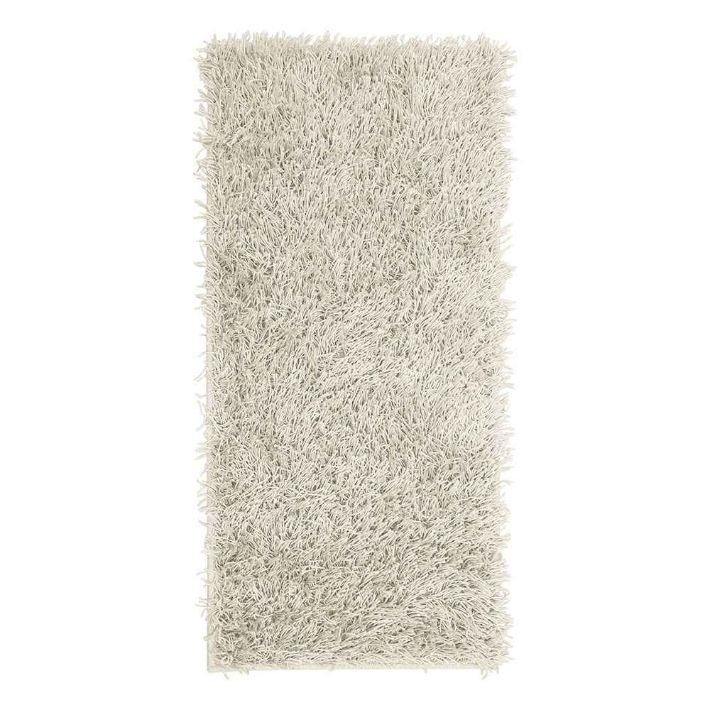 Alfombra Hawai 50 cm x 100 cm de Hogar Blanco Hueso Peludo - Tapetes y Alfombras | Bylmo