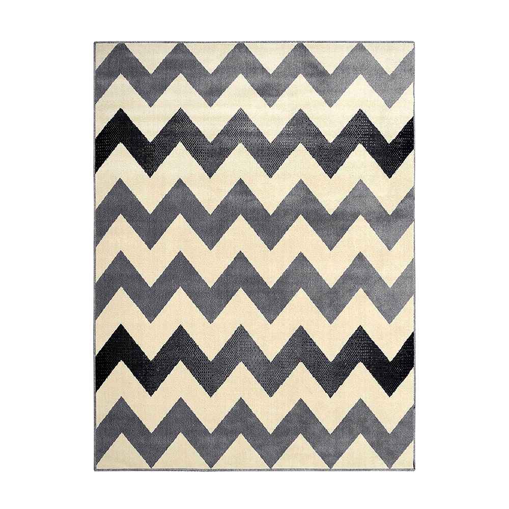 Alfombra Maryland 150 cm x 200 cm de Hogar Gris Claro con Lineas - Tapetes y Alfombras | Bylmo