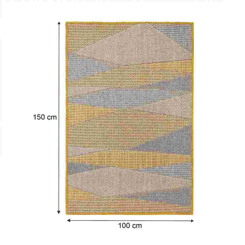 Alfombra Mystic 100 cm x 150 cm de Hogar Amarillo con Rombos - Tapetes y Alfombras | Bylmo
