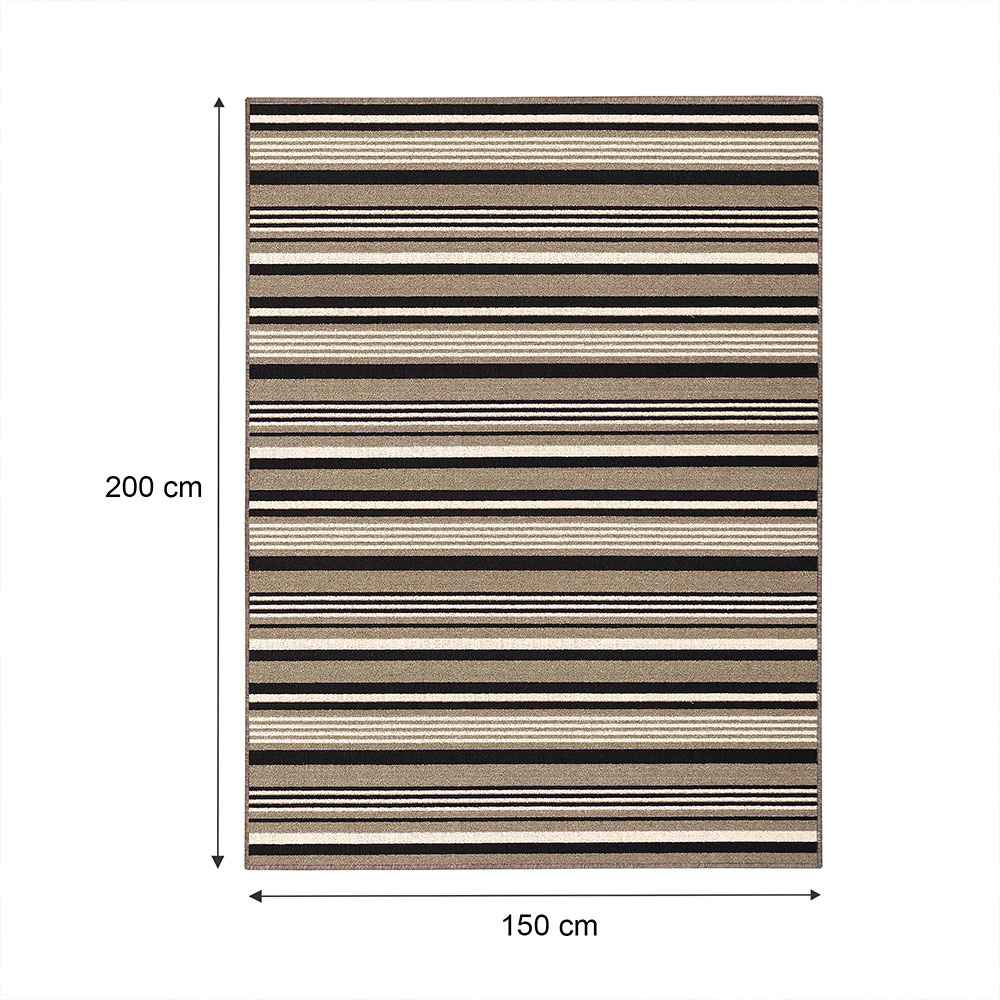 Alfombra Newark Orla 200x150cm Rectangular Medio Suave de Lineas - Tapetes y Alfombras | Bylmo