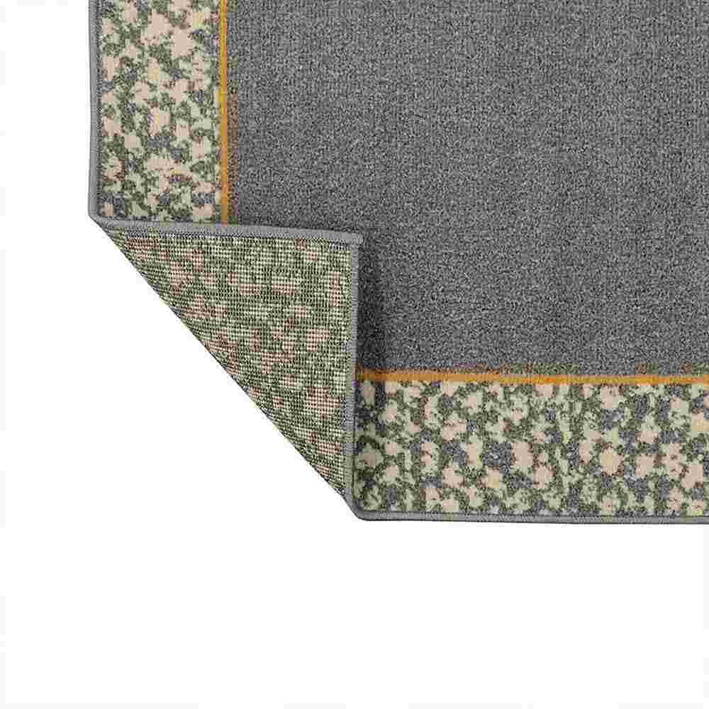 Alfombra Oregon 100 cm x 150 cm de Hogar Gris Grafito con Rectángulos - Tapetes y Alfombras | Bylmo