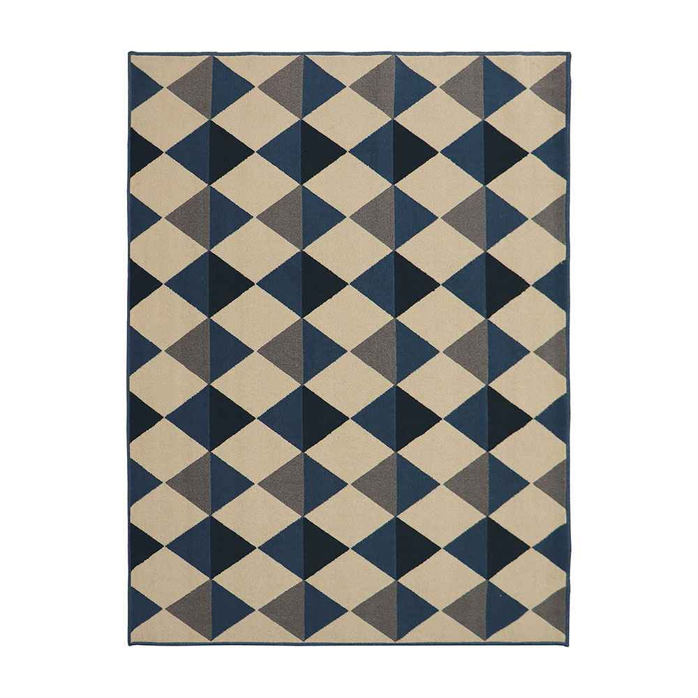 Alfombra Oregon 150 cm x 200 cm de Habitación Beige con Rombos - Tapetes y Alfombras | Bylmo