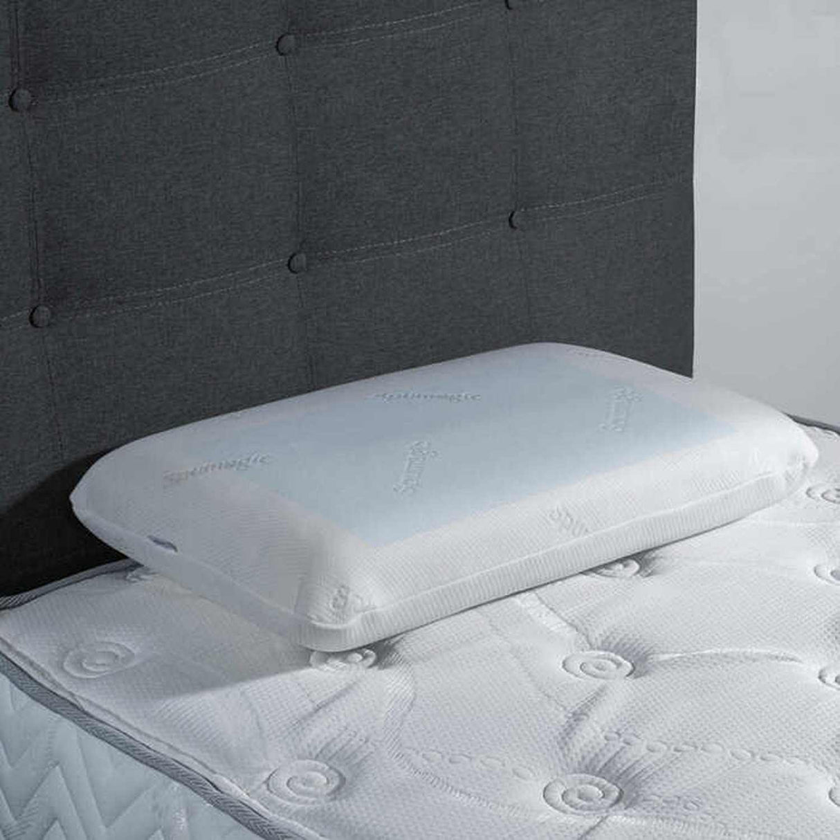 Almohada Spumagic Classic Espuma viscoelástica Blanco 40 cm con Gel Termosensible - Almohadas | Bylmo