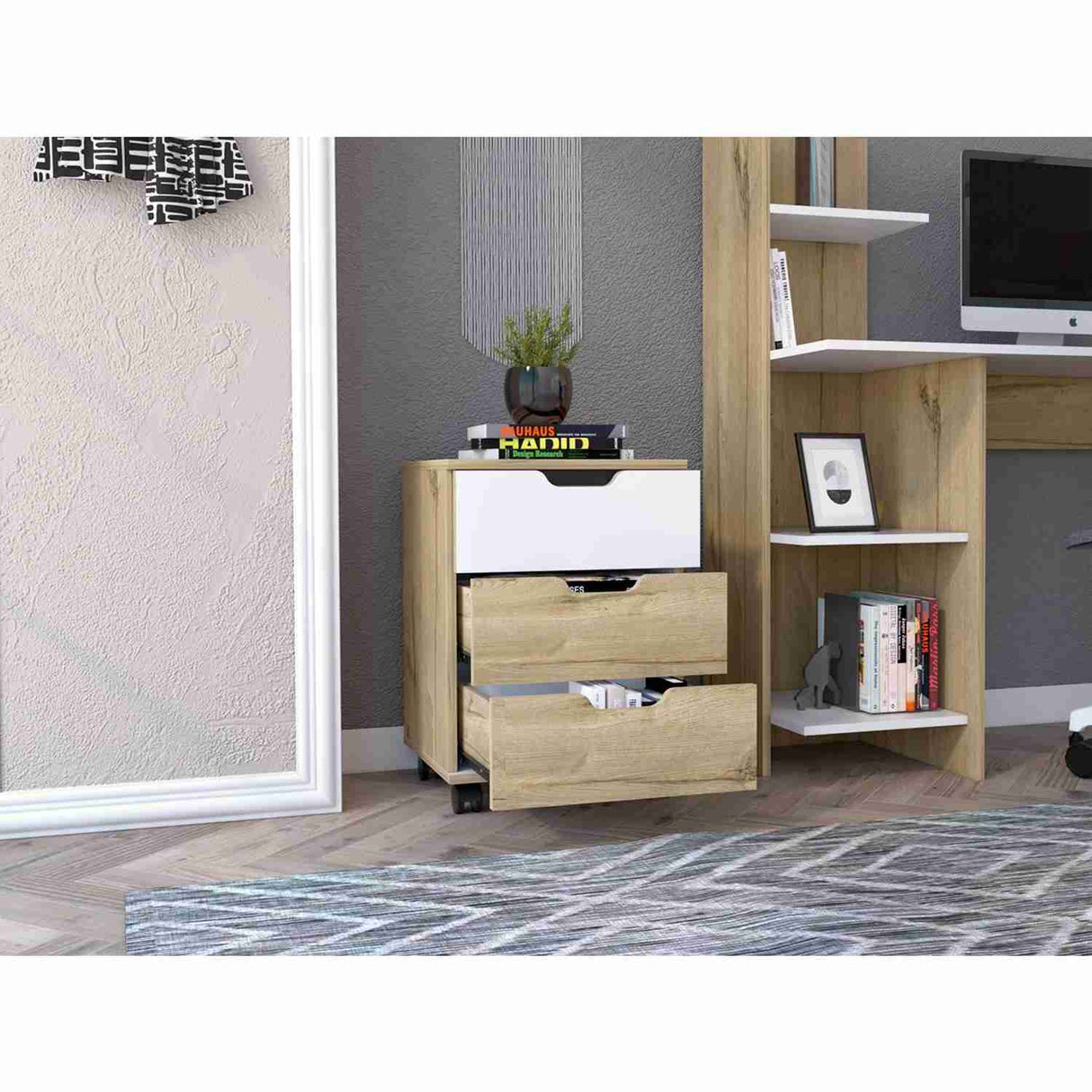 Cajonera Duna 40x35cm con Tres Cajones - Archivadores | Bylmo