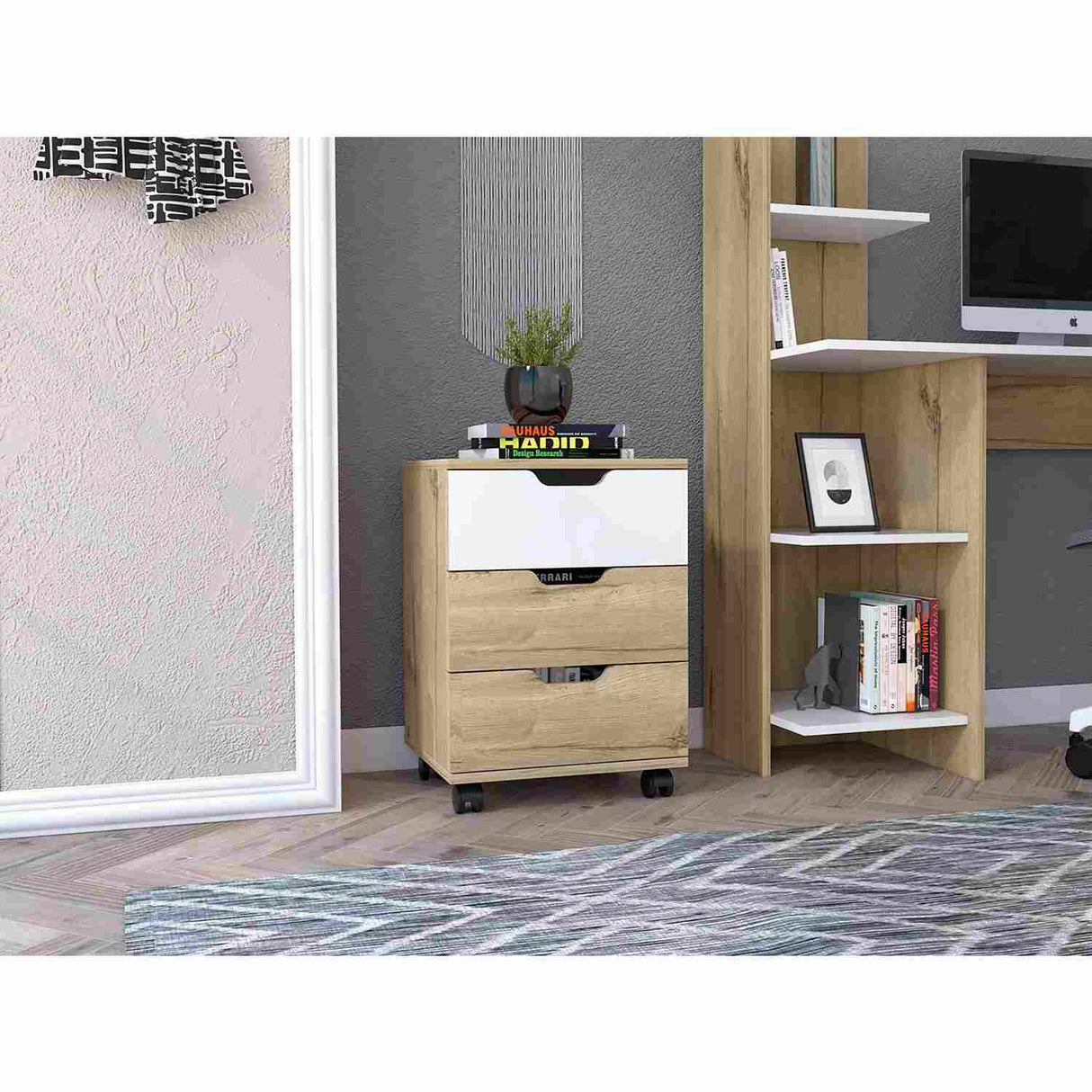 Cajonera Duna 40x35cm con Tres Cajones - Archivadores | Bylmo