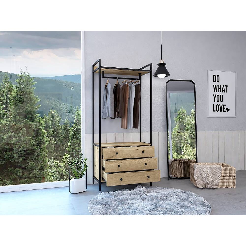 Closet Dreams Duna 80x180cm con 3 Cajones sin Entrepaños - Closets | Bylmo