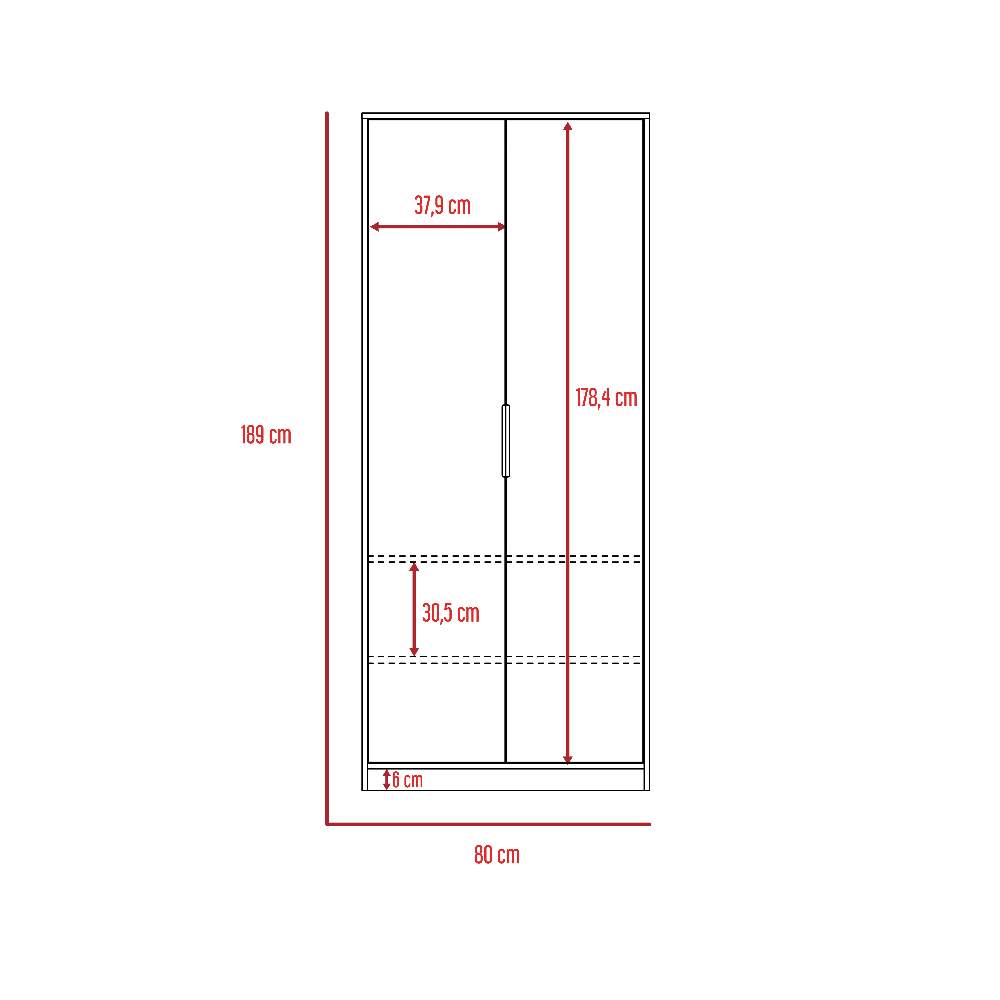 Closet Col Gales 80 cm con Dos Puertas - Closets | Bylmo