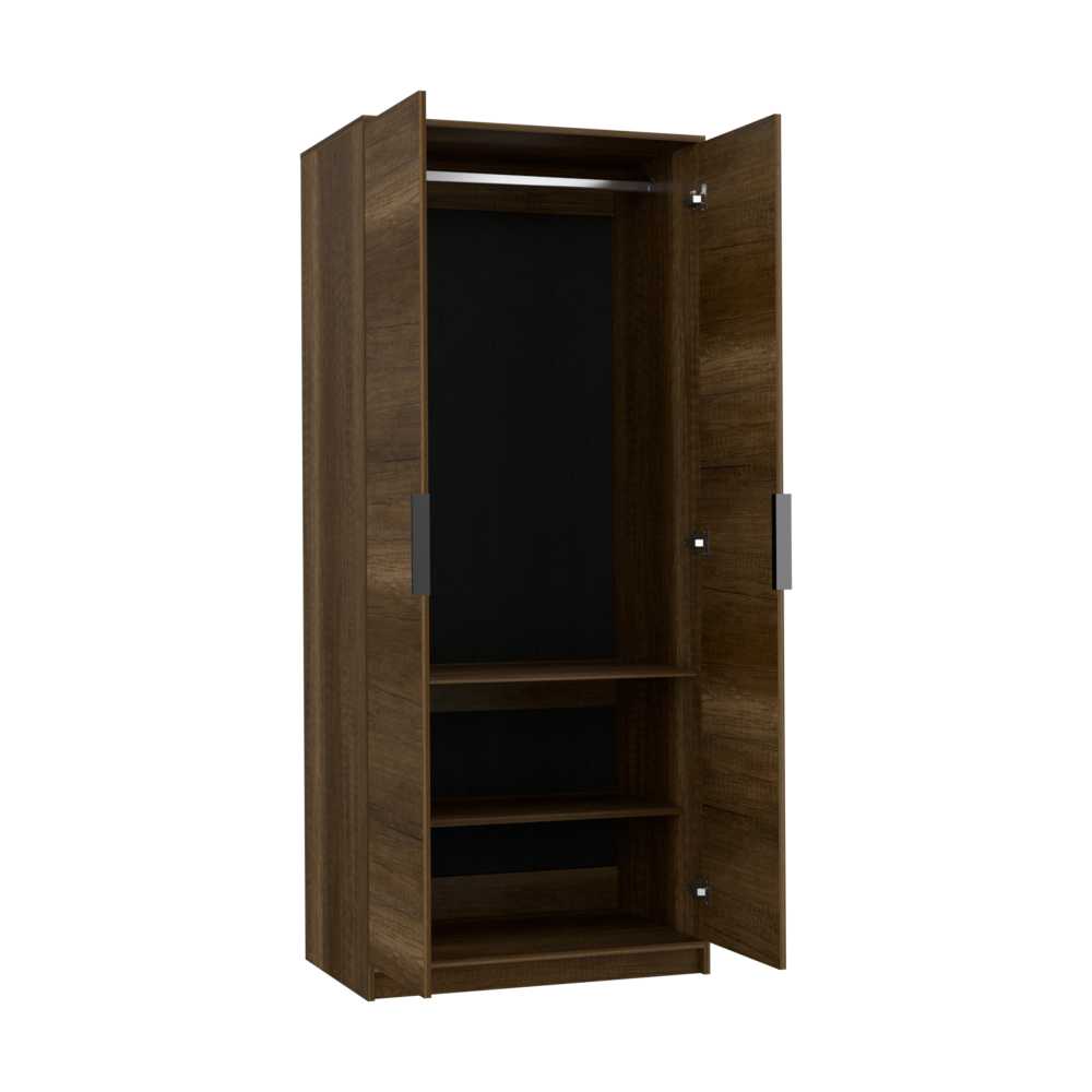 Closet Kaia Caramelo 80x189cm sin Cajones con 2 Entrepaños - Closets | Bylmo