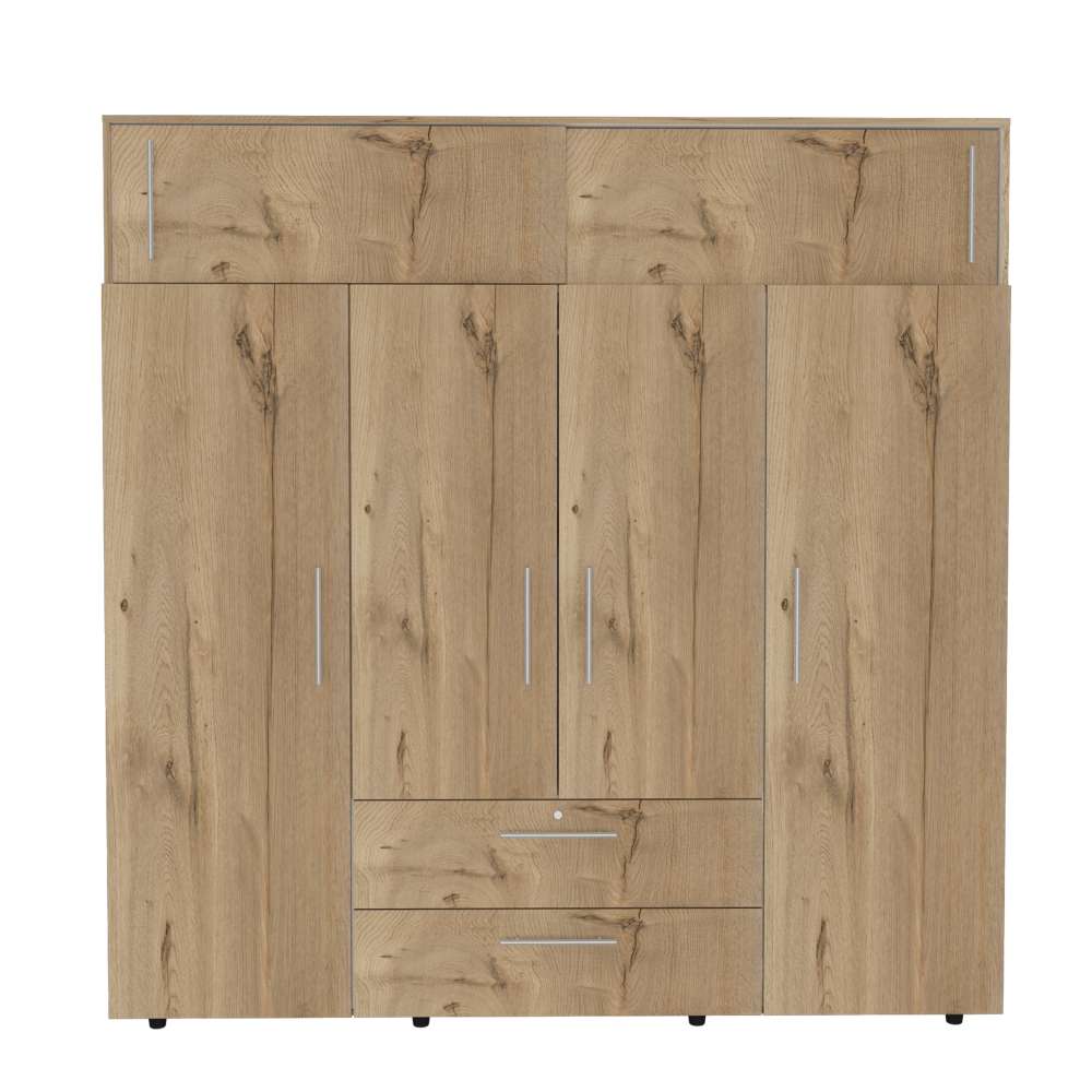Closet Luque Duna y Blanco 200x204cm con 3 Cajones con 3 Entrepaños - Closets | Bylmo