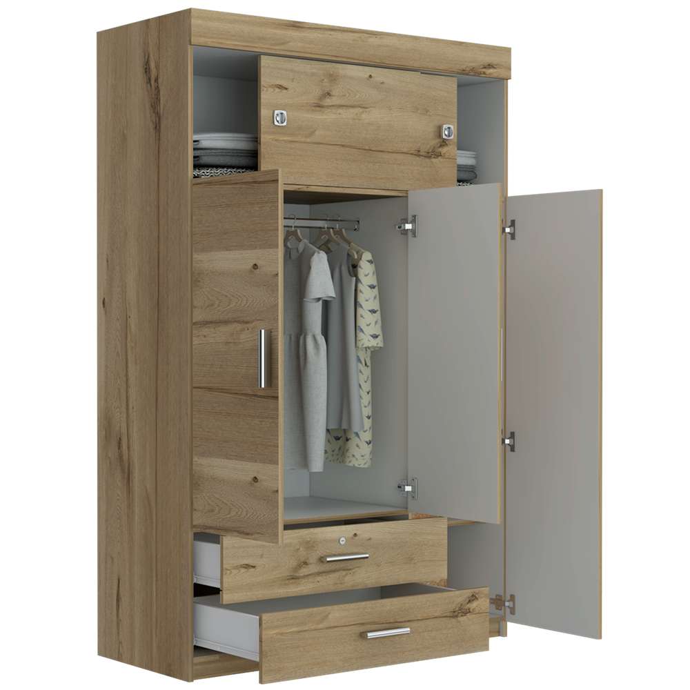 Closet Z Duna 120x187.5cm con 3 Cajones con 3 Entrepaños - Closets | Bylmo