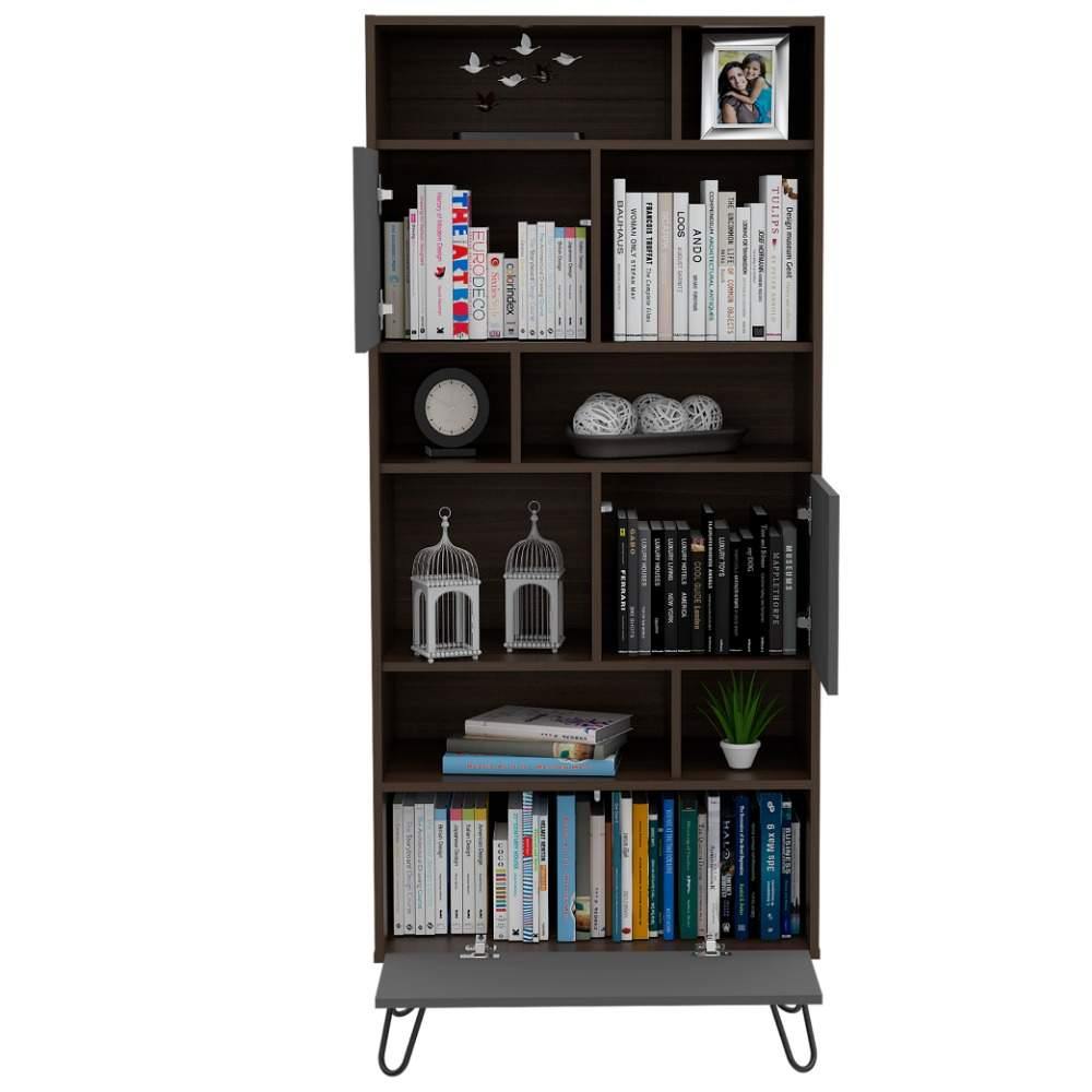 Biblioteca Vassel Amaretto 72 cm con Puertas y Entrepaños - Bibliotecas | Bylmo