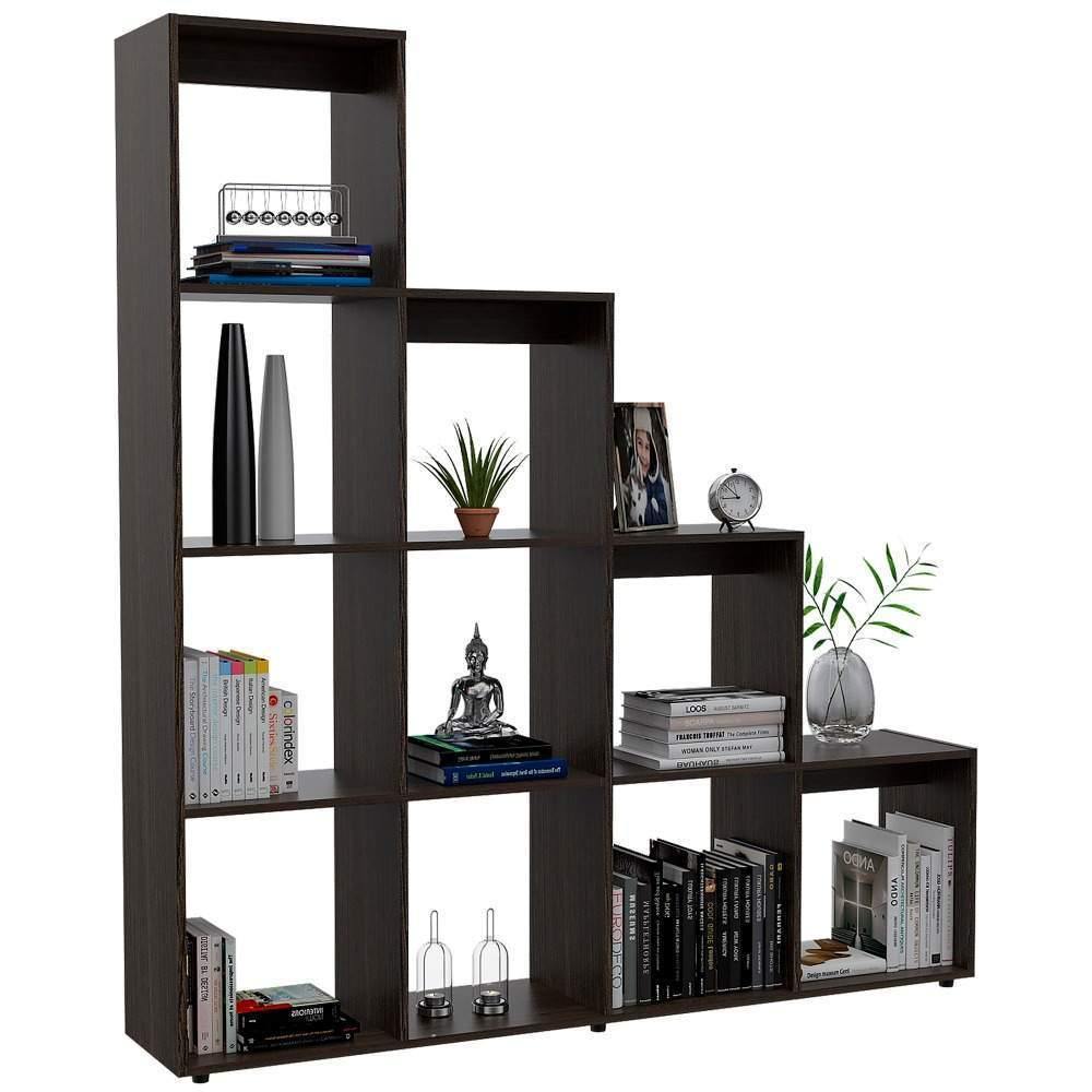 Biblioteca Escalera Beijing Amaretto 162 cm con Entrepaños - Bibliotecas | Bylmo