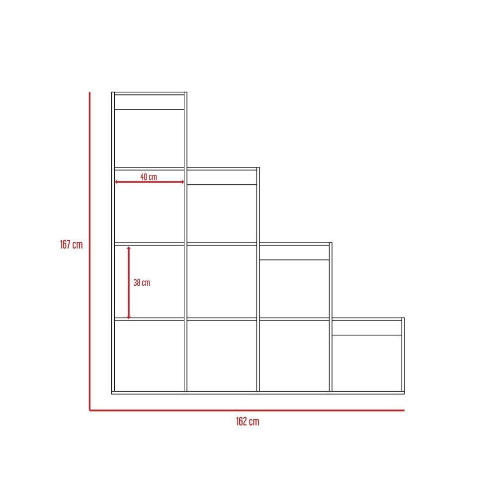 Biblioteca Escalera Beijing Amaretto 162 cm con Entrepaños - Bibliotecas | Bylmo