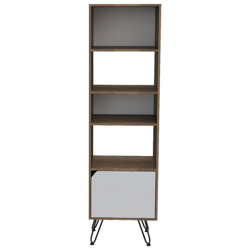 Biblioteca Stamford Cafe Expreso 48 cm con Puerta y Entrepaños - Bibliotecas | Bylmo