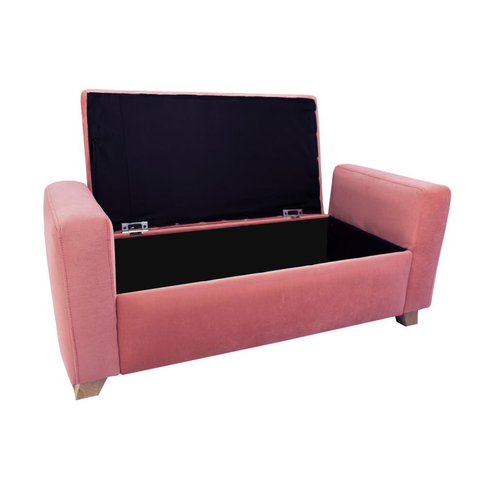 Banqueta Valentina Rosado 102 cm con Baúl - Sofas | Bylmo