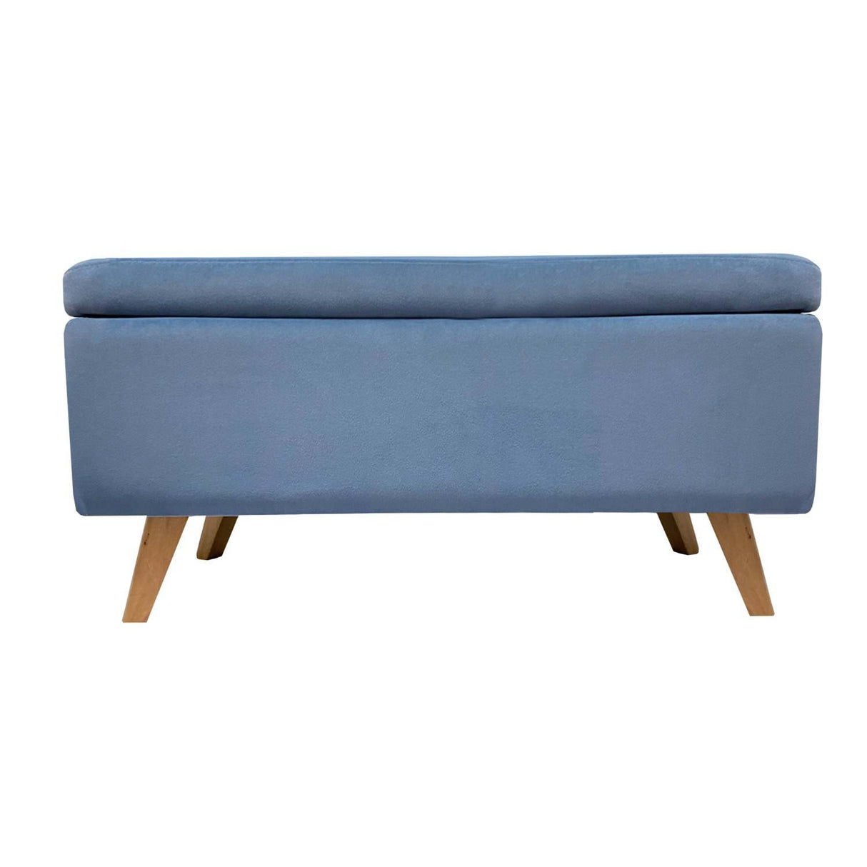 Banqueta Nugo Azul 80 cm con Baúl - Sofas y Poltronas | Bylmo