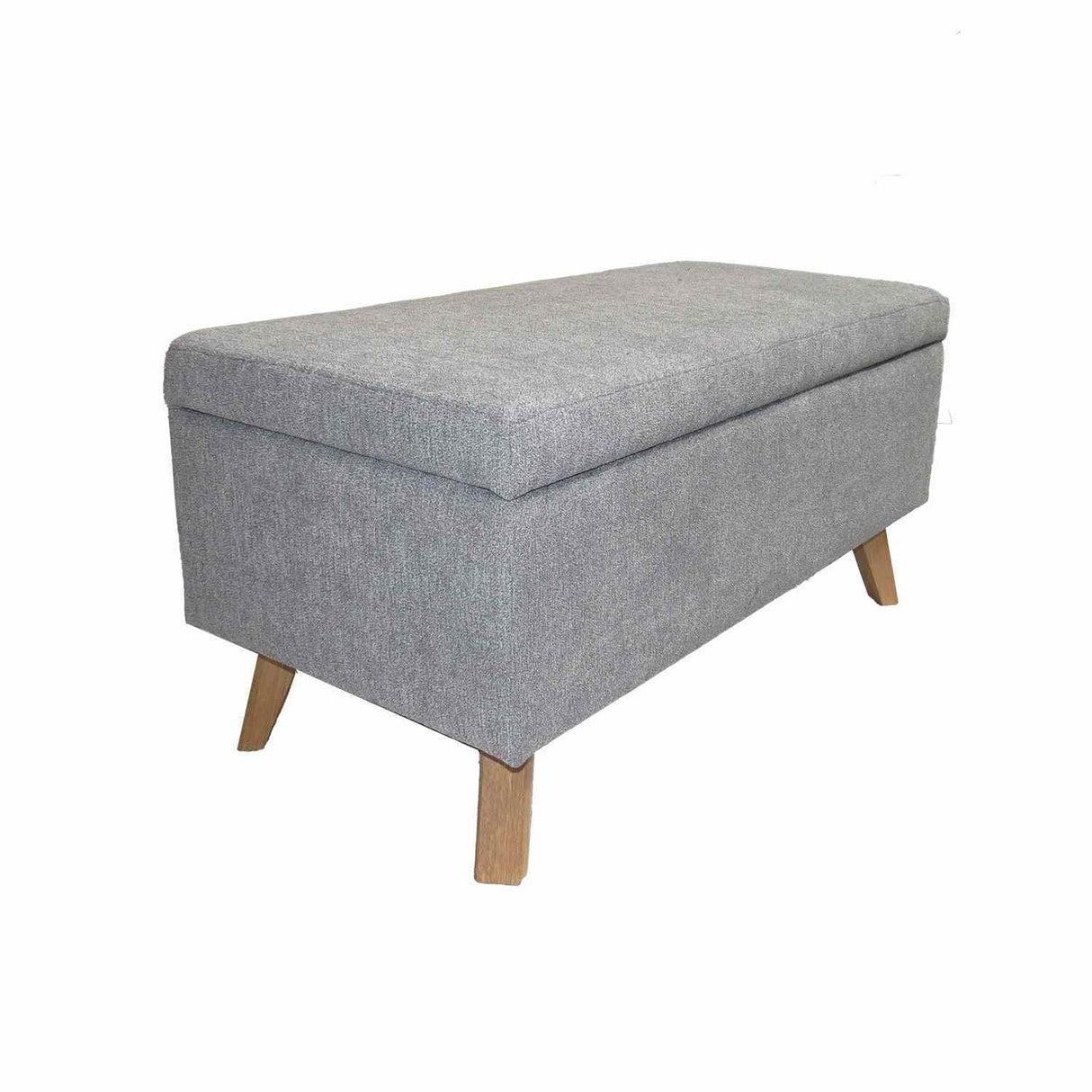 Banqueta Baúl Gris Falcon 80x40cm De 2 Puestos sin Apoya Brazos - Sofas y Poltronas | Bylmo
