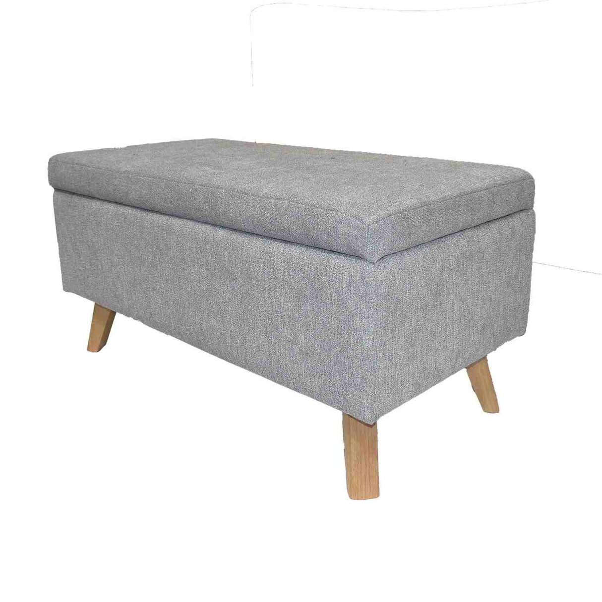 Banqueta Baúl Gris Falcon 80x40cm De 2 Puestos sin Apoya Brazos - Sofas y Poltronas | Bylmo
