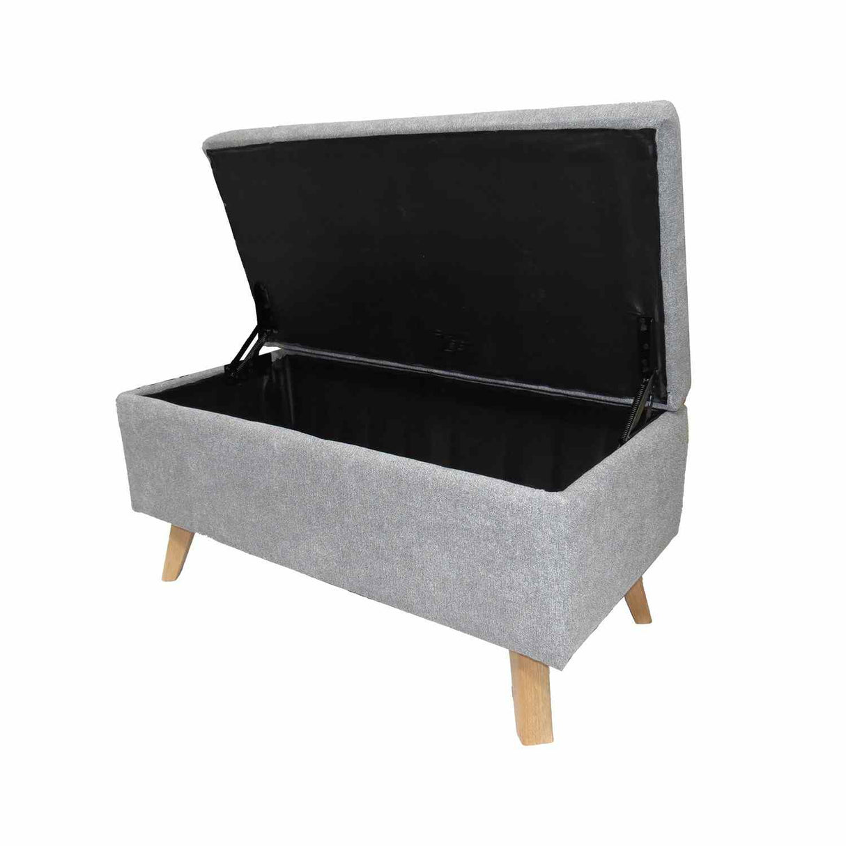 Banqueta Baúl Gris Falcon 80x40cm De 2 Puestos sin Apoya Brazos - Sofas y Poltronas | Bylmo