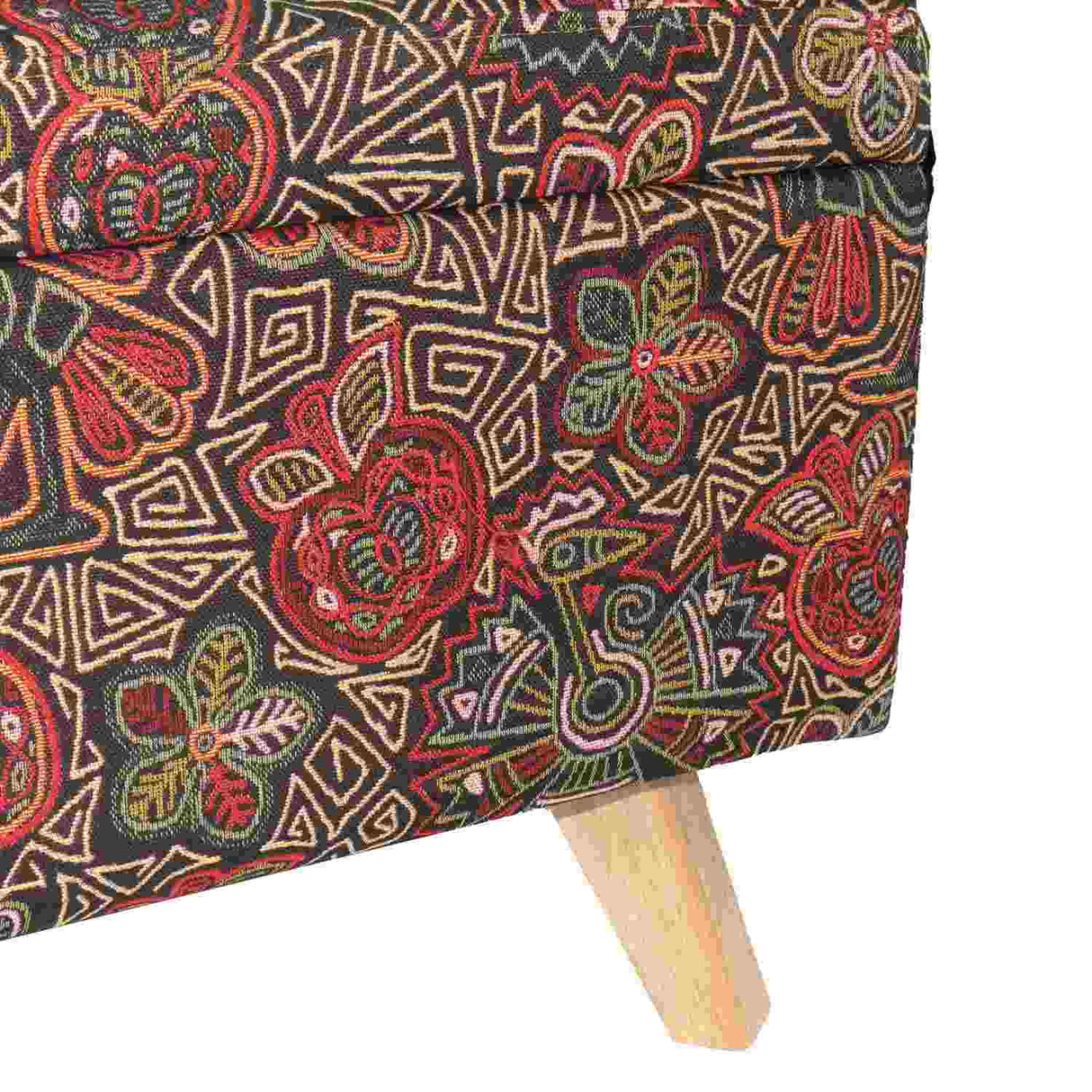 Banqueta Nugo Multicolor Rojo 80 cm con Baúl - Sofas y Poltronas | Bylmo