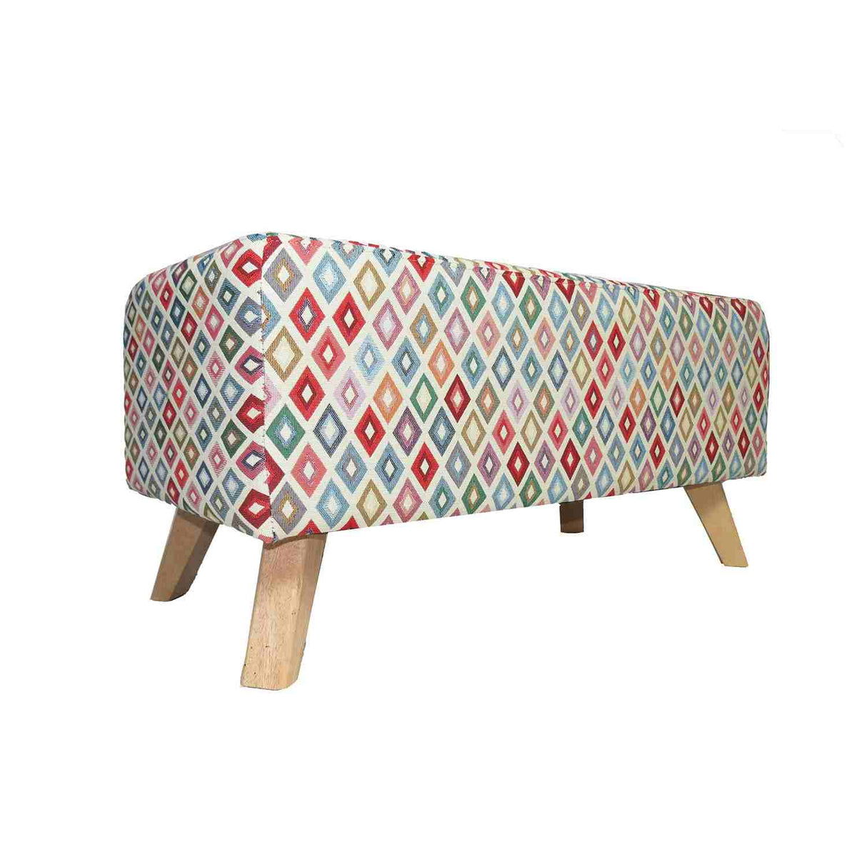Banqueta Sucre Multicolor 80 cm con Patas de Madera - Sofas y Poltronas | Bylmo