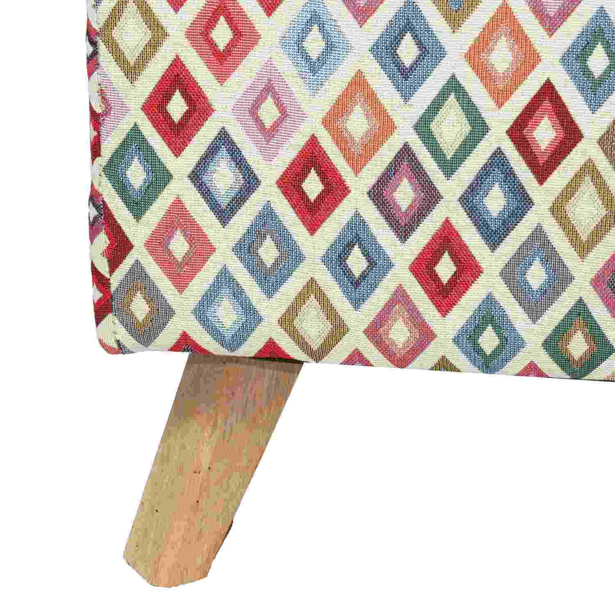 Banqueta Sucre Multicolor 80 cm con Patas de Madera - Sofas y Poltronas | Bylmo