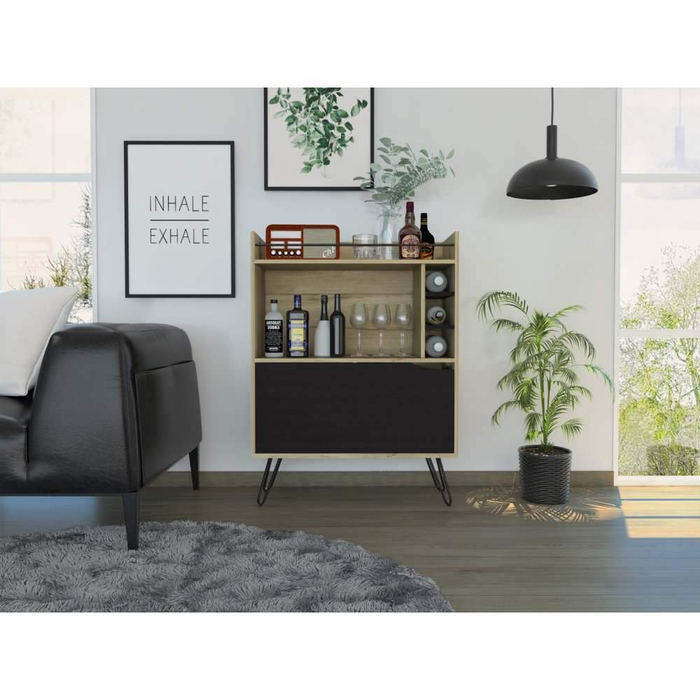 Bar Audra Duna y Wengue 80 cm con Una Puerta - Bares | Bylmo