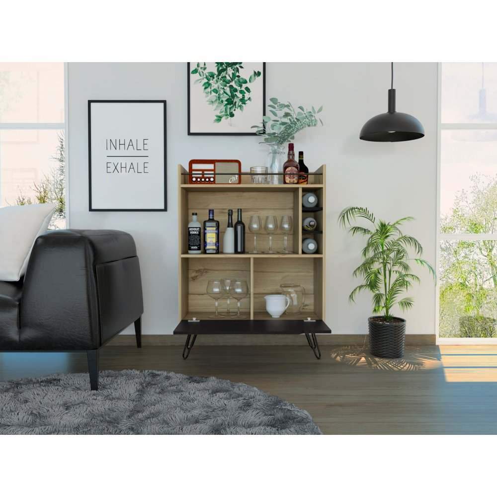 Bar Audra Duna y Wengue 80 cm con Una Puerta - Bares | Bylmo