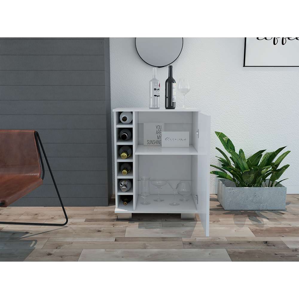 Bar Aurora Blanco 62 cm con Una Puerta - Bares | Bylmo