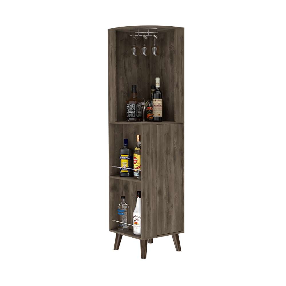 Bar Esquinero Cincinatti Bellota 45 cm con Cajón Lateral - Bares | Bylmo