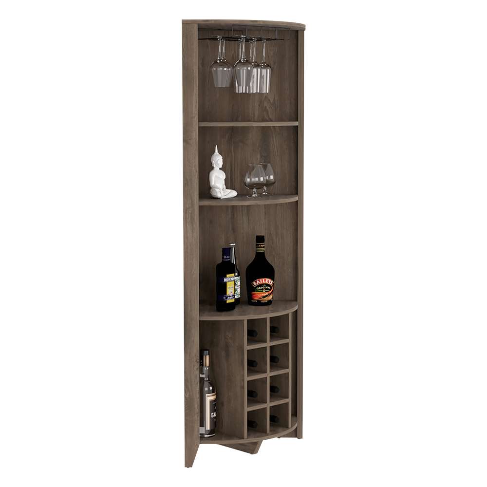 Bar Esquinero Esquinero Essential Bellota 49x180.6cm sin Cajones y con Diez Portabotellas - Bares | Bylmo
