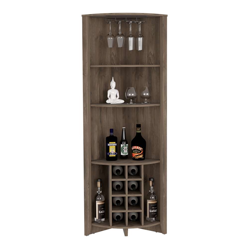 Bar Esquinero Esquinero Essential Bellota 49x180.6cm sin Cajones y con Diez Portabotellas - Bares | Bylmo