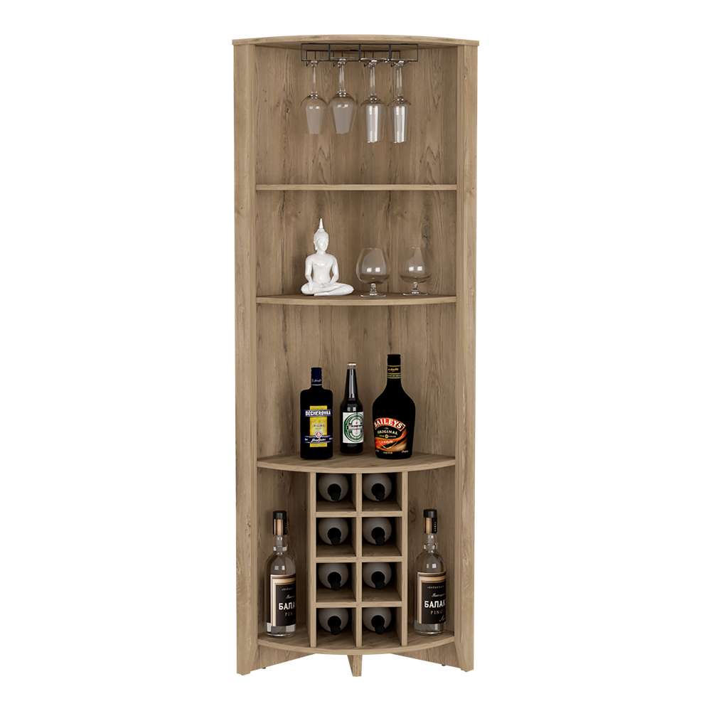 Bar Esquinero Essencial Macadamia 49 cm Abierto - Bares | Bylmo