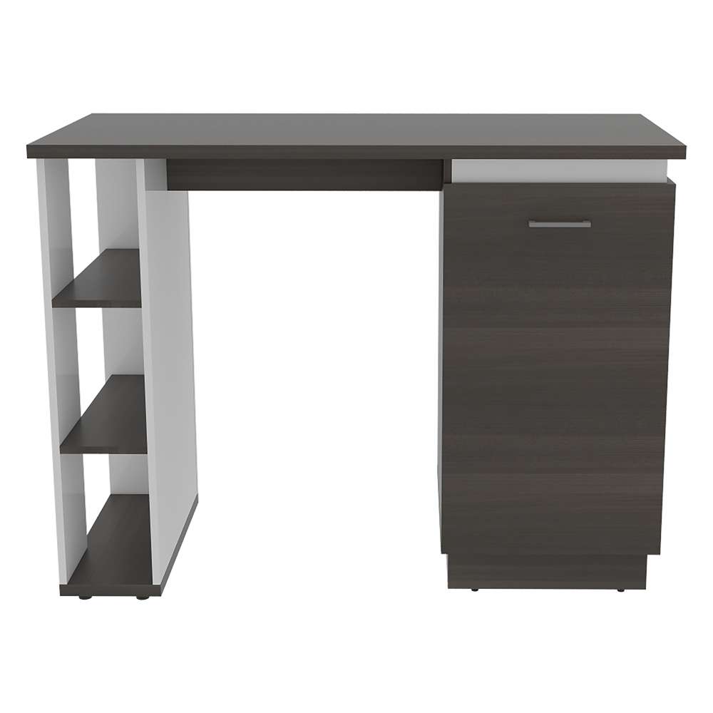 Barra de Cocina Rossi Olivo y Blanco 120 cm con Una Puerta y Entrepaños - Muebles Organizadores | Bylmo