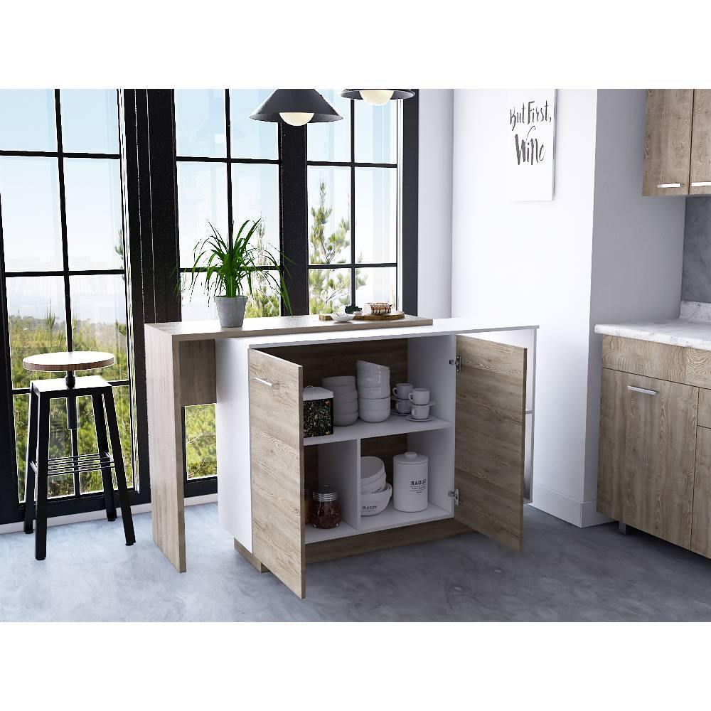 Barra Comedor Sicilia Blanco-Miel - Bylmo