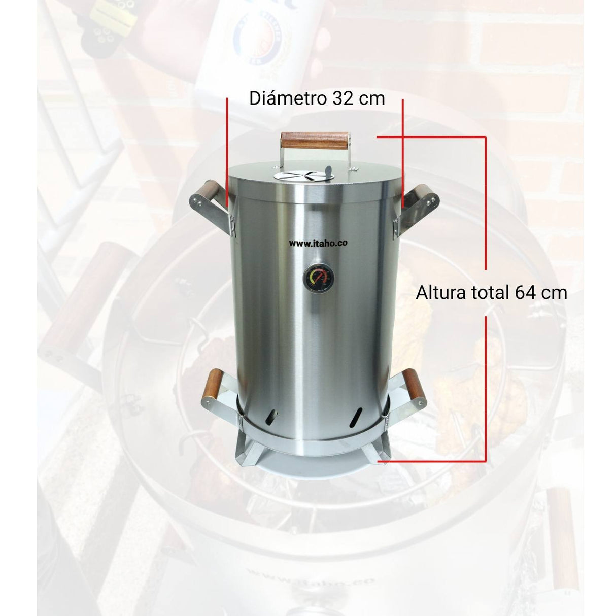 Barril Blackburn Plateado 10 Libras de Acero Inoxidable 44 cm - Asadores | Bylmo