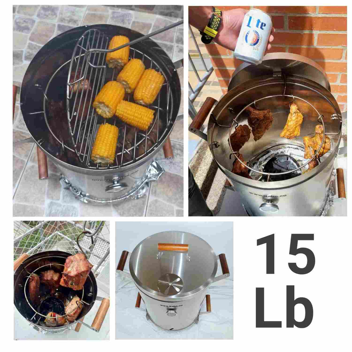 Barril Blackburn Plateado 15 Libras de Acero Inoxidable 52 cm - Asadores | Bylmo