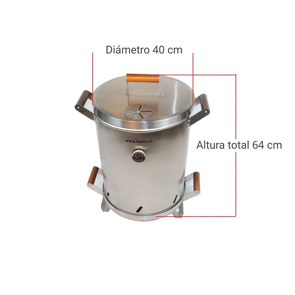 Barril Blackburn Plateado 15 Libras de Acero Inoxidable 52 cm - Asadores | Bylmo