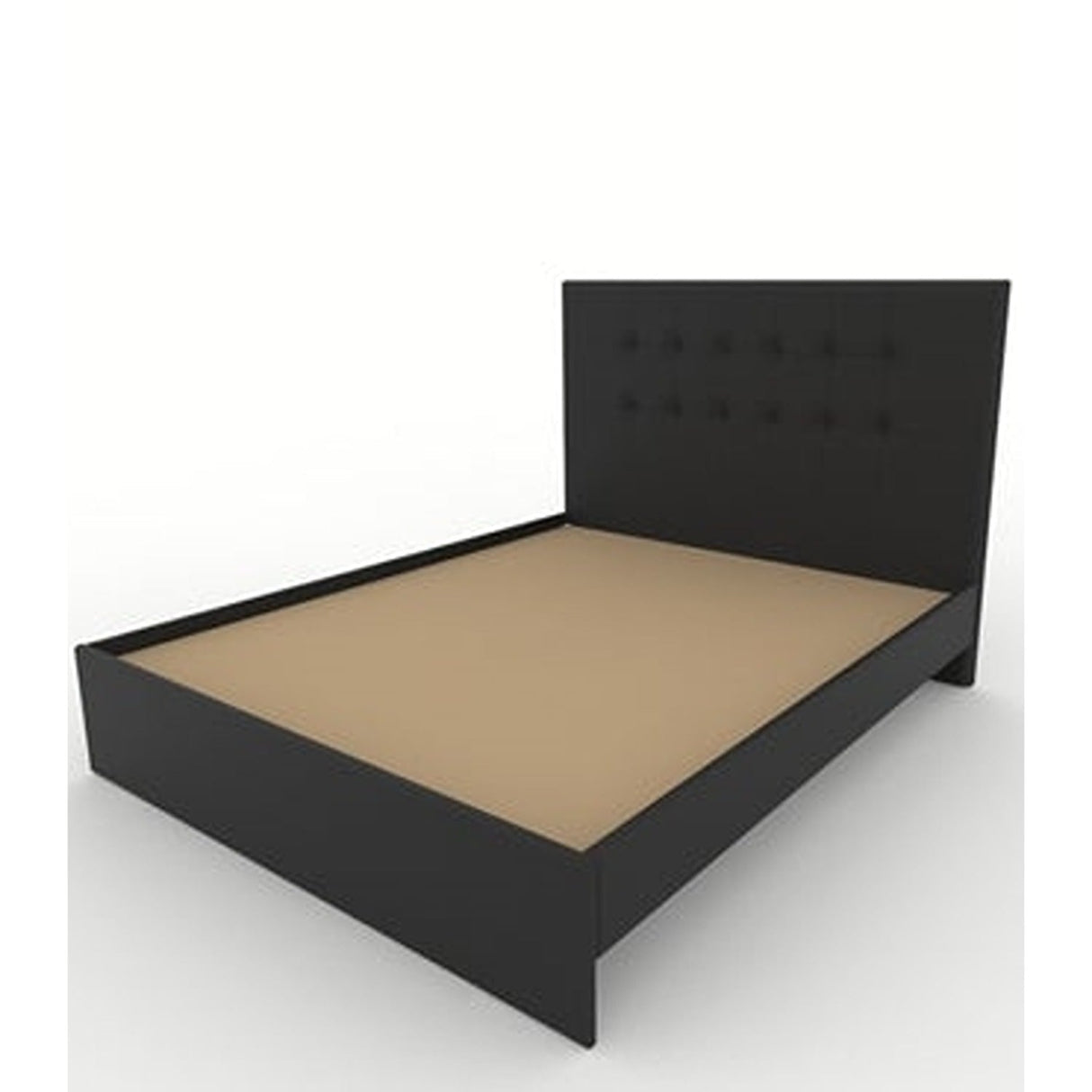 Base Cama Dicar Queen 160 cm Negro Desarmable con Cabecero - Camas y Cabeceros | Bylmo