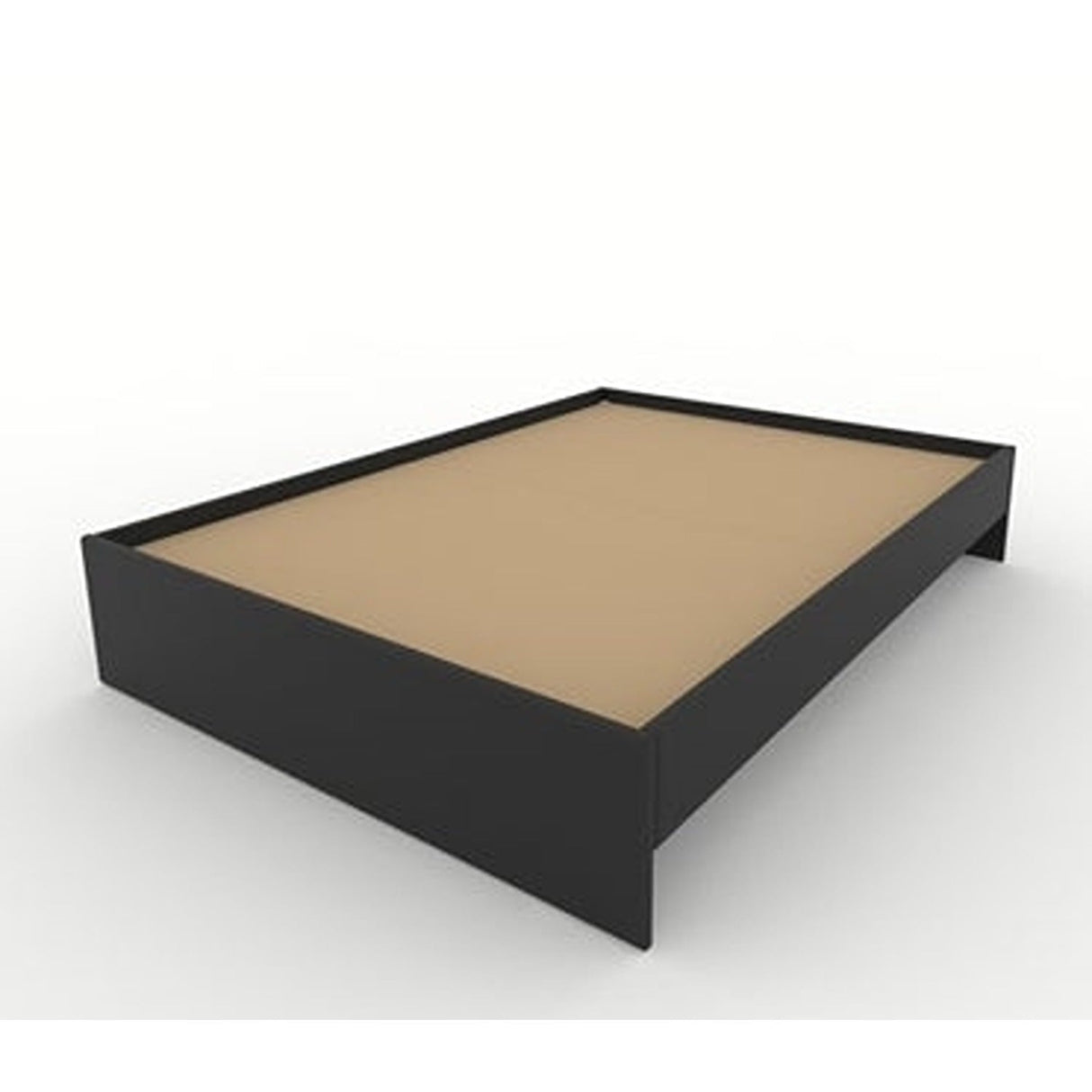 Base Cama Disabed Doble 140 cm Negro Desarmable sin Cabecero - Camas y Cabeceros | Bylmo
