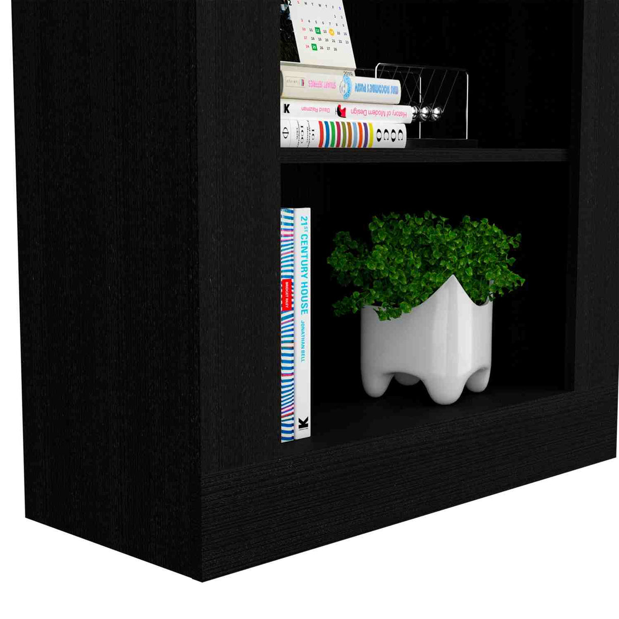 Biblioteca Andina Wengue 70x179cm con Cinco Compartimientos - Bibliotecas y Estanterías | Bylmo