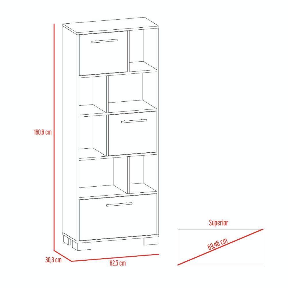 Biblioteca Col Gales 62 cm con Puertas y Entrepaños - Bibliotecas | Bylmo