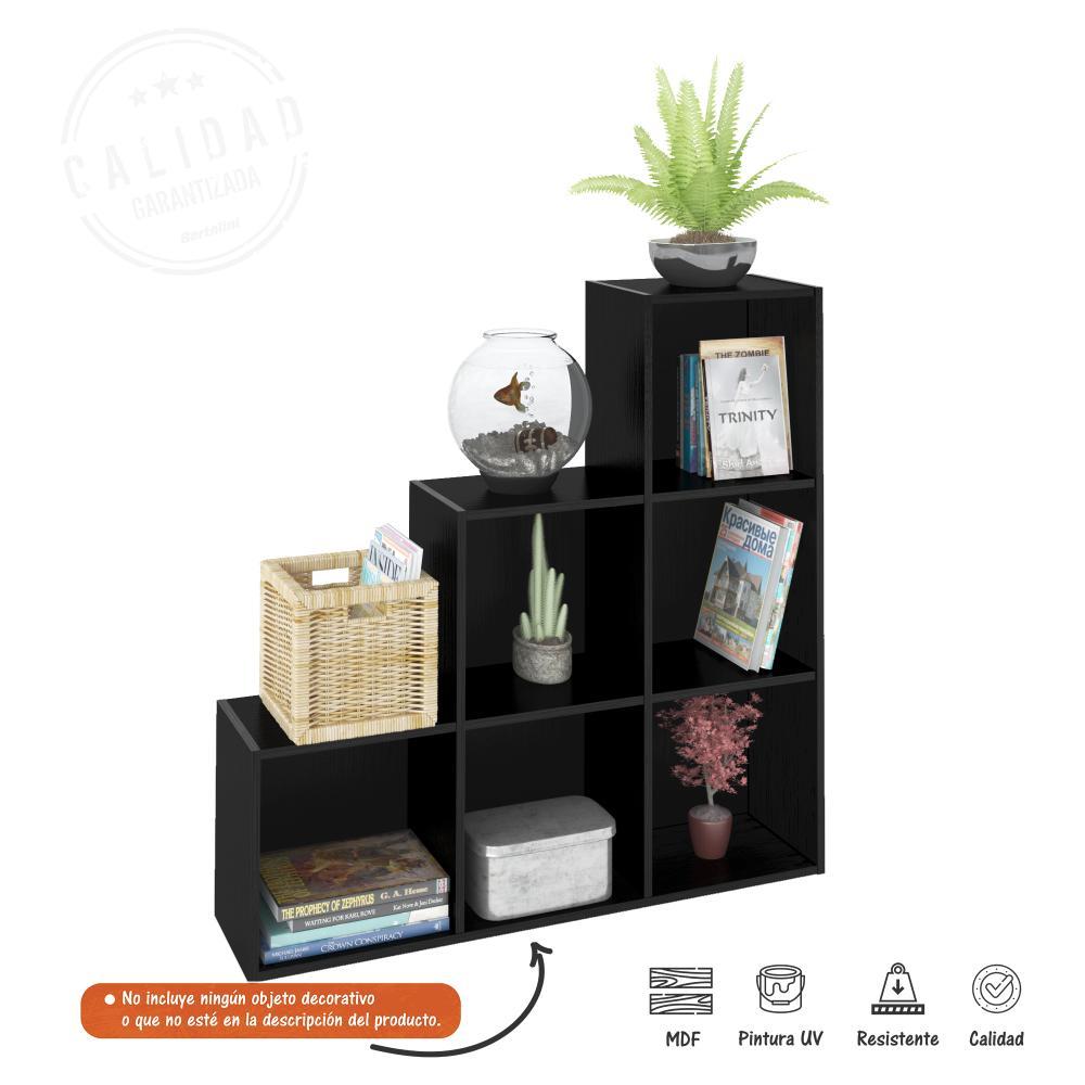 Biblioteca Escalera Grid Negro 102 cm con Entrepaños - Bibliotecas | Bylmo