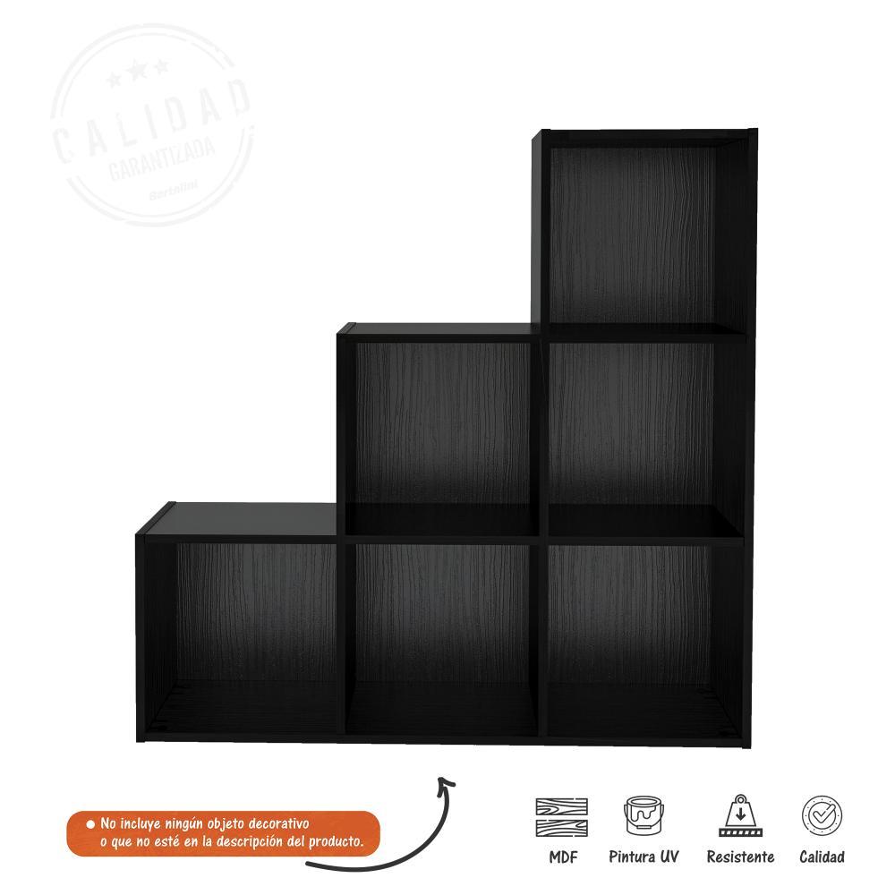 Biblioteca Escalera Grid Negro 102 cm con Entrepaños - Bibliotecas | Bylmo