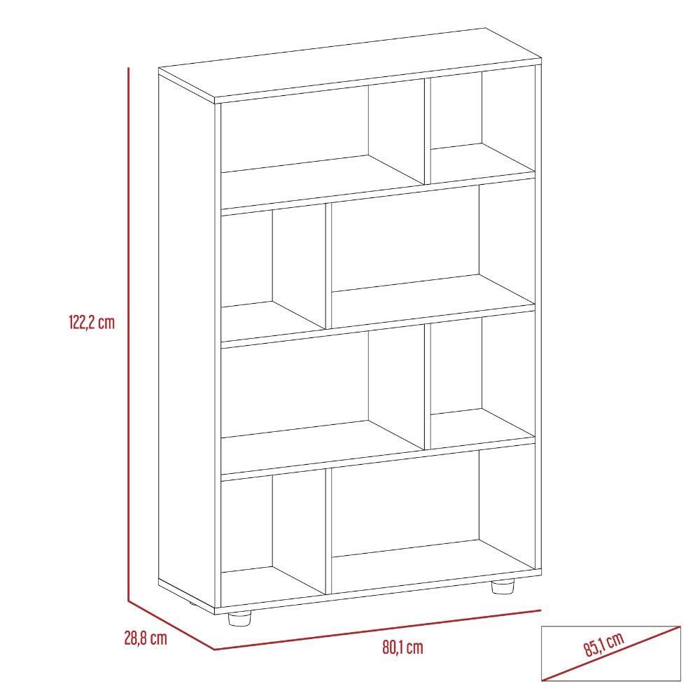 Biblioteca Indira Amaretto 80 cm con Entrepaños - Bibliotecas | Bylmo