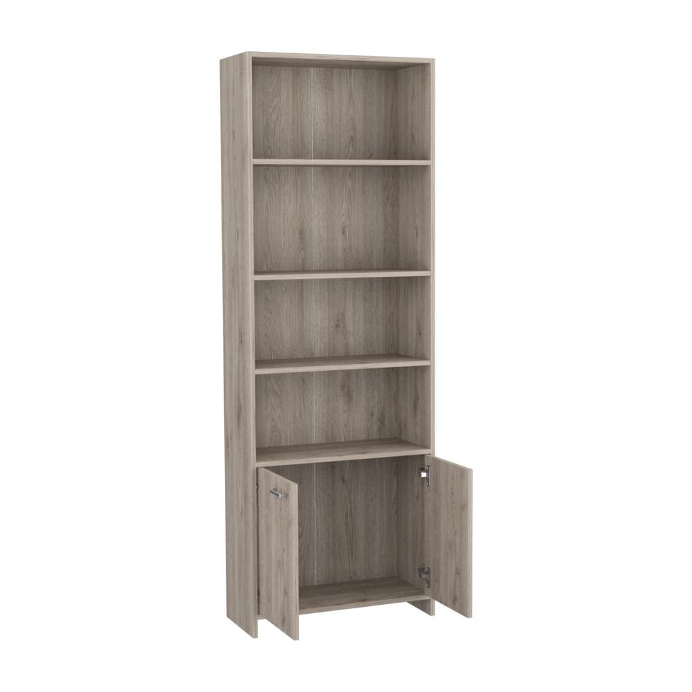 Biblioteca Lisa Bardolino 63x180.6cm con Cuatro Compartimientos y con Un Cajón - Bibliotecas | Bylmo