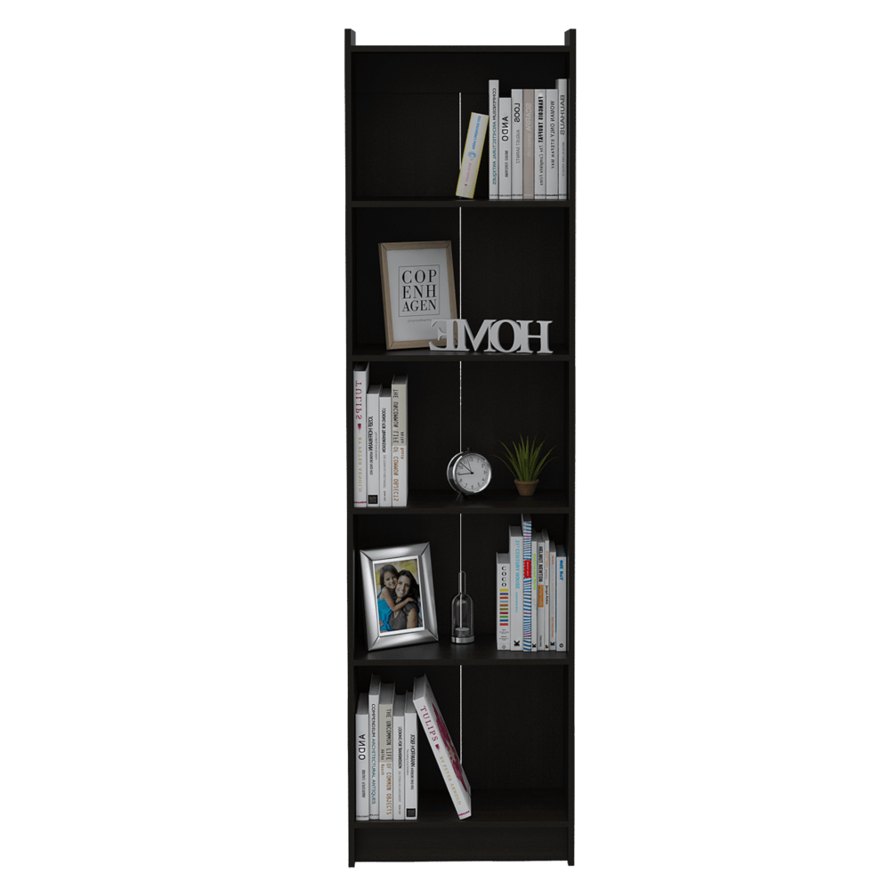 Biblioteca Minerva Wengue 57 cm con Entrepaños - Bibliotecas | Bylmo