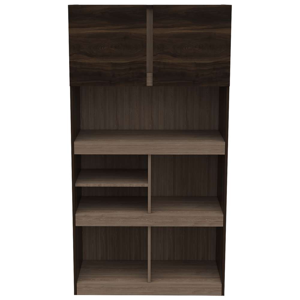 Biblioteca Ofice Habano 80.1x151.9cm con Seis Compartimientos y con Un Cajón - Bibliotecas | Bylmo