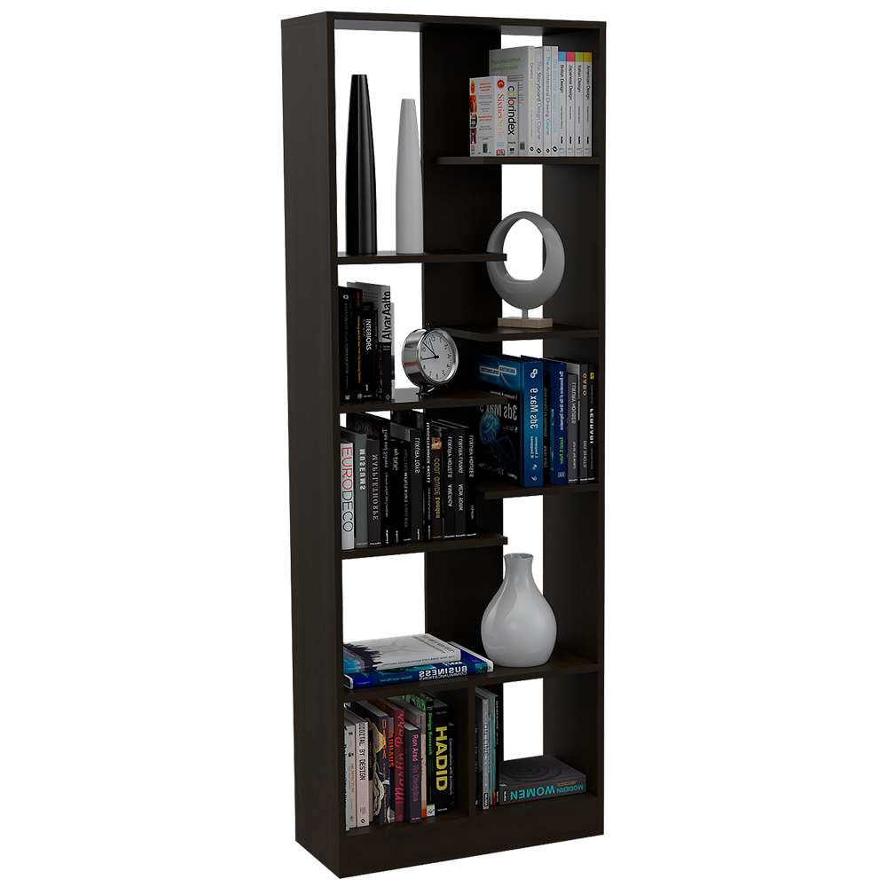 Biblioteca Ofice Wengue 60x170cm con Dos Compartimientos - Bibliotecas y Estanterías | Bylmo