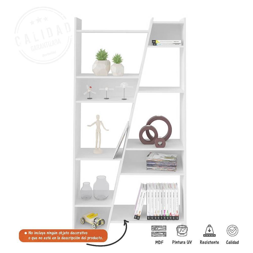 Biblioteca Zap Blanco 93 cm con Entrepaños - Bibliotecas | Bylmo